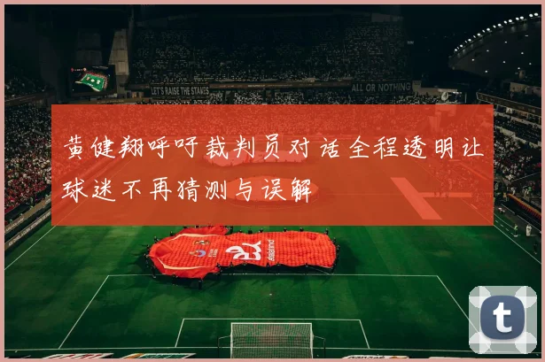 黄健翔呼吁裁判员对话全程透明让球迷不再猜测与误解